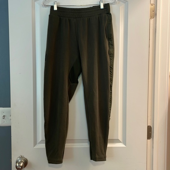 Adidas Medium olive green detailed joggers - Picture 1 of 7